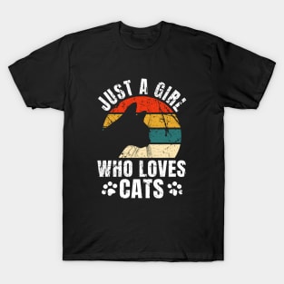 Just a Girl who loves Cats T-Shirt